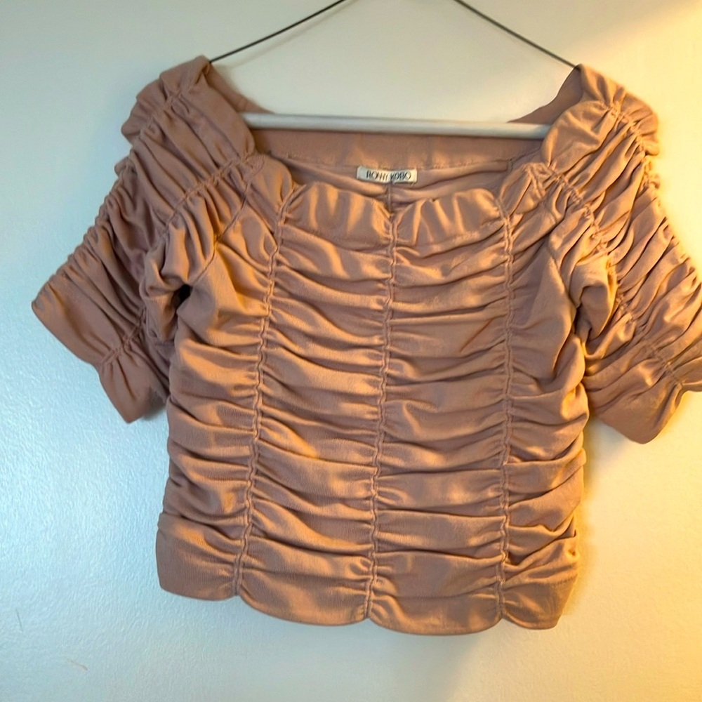 Ronny Kobo ruched top